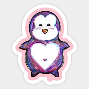 Minnie Penguin Sticker